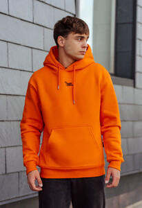 Фото - Теплое оранжевое худи Staff impossible is nothing fleece - Men box
