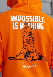 Фото - Теплое оранжевое худи Staff impossible is nothing fleece - Men box