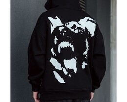 Фото - Черное оверсайз худи Staff dogface oversize fleece - Men box