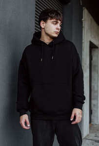 Фото - Черное оверсайз худи Staff dogface oversize fleece - Men box