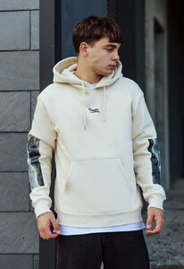 Фото - Худи молочного цвета Staff logo & nature fleece - Men box