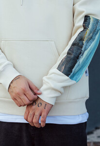 Фото - Худи молочного цвета Staff logo & nature fleece - Men box