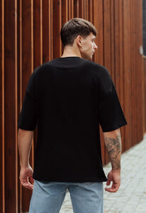 Фото - Чорна оверсайз футболка Staff black oversize basic - Men box