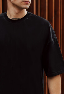 Фото - Чорна оверсайз футболка Staff black oversize basic - Men box