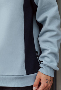 Фото - Блакитний світшот Staff light blue logo oversize fleece - Men box