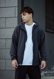 Фото - Флисовое худи серого цвета Staff dark gray zip - Men box