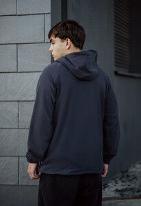 Фото - Флисовое худи серого цвета Staff dark gray zip - Men box