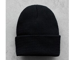 Фото - Універсальна чорна чоловіча шапка Staff black basic2 - Men box