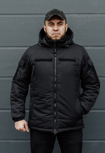 Фото - Мужская зимняя тактическая куртка Staff polk black - Men box