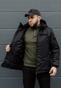 Фото - Мужская зимняя тактическая куртка Staff polk black - Men box
