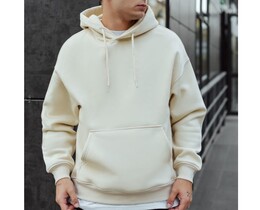 Фото - Базове утеплене худі Staff milk basic oversize fleece - Men box