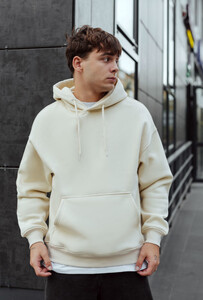 Фото - Базове утеплене худі Staff milk basic oversize fleece - Men box