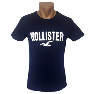 Фото - Чоловіча футболка від Leonidas темно-синя Hollister - Men box