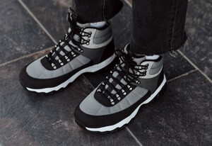 Фото - Зимние черно-серые кроссовки Staff gray & black - Men box