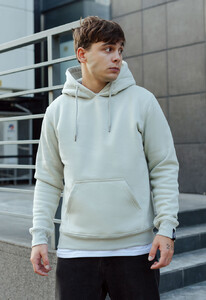 Фото - Утепленное мужское худи Staff light gray olive basic fleece - Men box