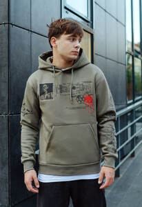 Фото - Худи цвета хаки Staff red eye fleece - Men box