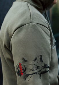 Фото - Худи цвета хаки Staff red eye fleece - Men box