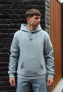 Фото - Теплое голубое худи Staff logo & waves fleece - Men box