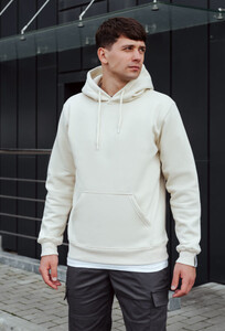 Фото - Однотонное мужское худи Staff milk basic fleece - Men box