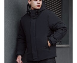 Фото - Зимняя куртка темно-синего цвета  Staff am navy - Men box