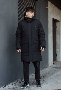 Фото - Черная зимняя парка Staff no navy - Men box