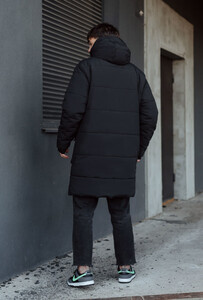 Фото - Черная зимняя парка Staff no navy - Men box