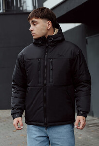 Фото - Зимняя универсальная черная куртка Staff b black2 logo - Men box