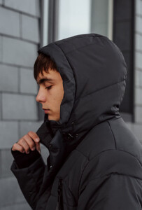 Фото - Зимова парка сірого кольору Staff no dark gray - Men box