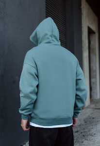 Фото - Бирюзовое оверсайз худи Staff turquoise oversize fleece - Men box