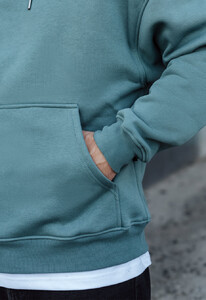 Фото - Бирюзовое оверсайз худи Staff turquoise oversize fleece - Men box