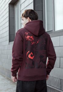 Фото - Худи бордового цвета Staff orient fleece - Men box