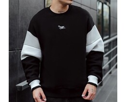 Фото - Зимний оверсайз свитшот Staff black logo oversize fleece - Men box