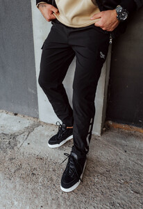 Фото - Утепленные штаны карго Staff winter cargo black fleece - Men box