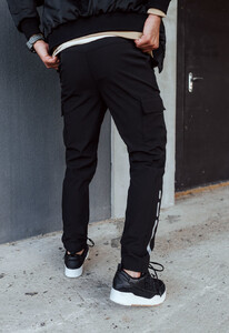 Фото - Утепленные штаны карго Staff winter cargo black fleece - Men box