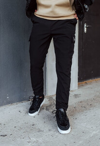 Фото - Утепленные штаны карго Staff winter cargo black fleece - Men box