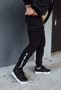 Фото - Утепленные штаны карго Staff winter cargo black fleece - Men box