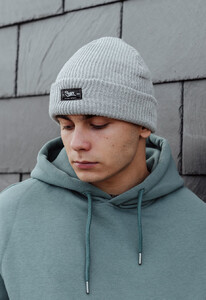 Фото - Тепла світло-сіра шапка Staff 25 light gray - Men box