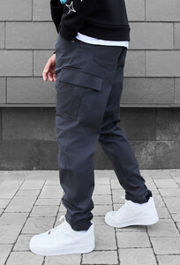 Фото - Молодежные серые штаны карго Staff cargo nix dark gray - Men box