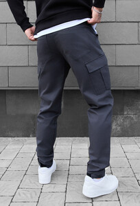 Фото - Молодежные серые штаны карго Staff cargo nix dark gray - Men box