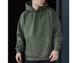Фото - Тепле худі кольору хакі Staff dark khaki basic oversize fleece - Men box