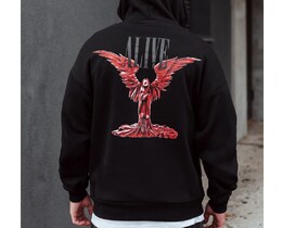 Фото - Теплое молодежное худи Staff alive oversize fleece - Men box