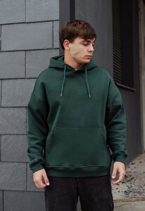 Фото - Зимнее оверсайз худи Staff emerald oversize fleece - Men box