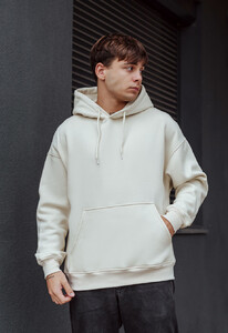 Фото - Базовое зимнее худи Staff milk oversize fleece - Men box