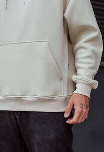 Фото - Базовое зимнее худи Staff milk oversize fleece - Men box