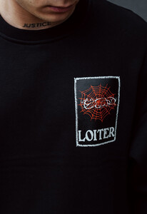 Фото - Черный оверсайз свитшот Staff loiter oversize fleece - Men box
