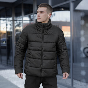 Фото - Черная мужская дутая куртка Pobedov Bubble Gum - Men box