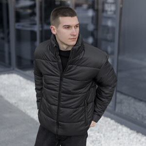 Фото - Черная мужская дутая куртка Pobedov Bubble Gum - Men box