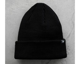 Фото - Однотонна шапка чорного кольору Staff 2 black - Men box