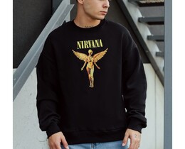 Фото - Свитшот с золотистым принтом Staff nirv oversize fleece - Men box