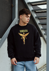 Фото - Свитшот с золотистым принтом Staff nirv oversize fleece - Men box